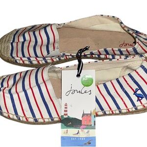 Joules Red and Blue Striped Espadrilles